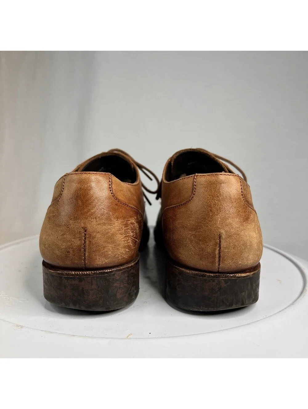 Cole Haan C24519 Warren Cap Toe Brown Leather Oxford Shoes Men's 9.5